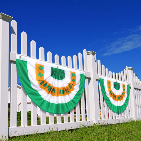 Tatuo colorfast shamrock flag maintains bright greens under sun and rain