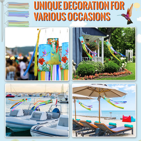 Tatuo 40-inch windsock ideal for front yard and patio charm