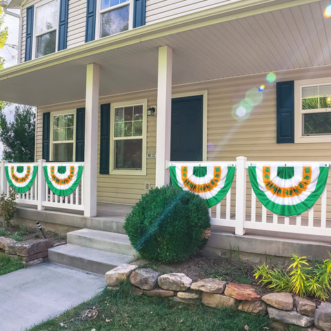 Tatuo grommet flag is easy to hang on porches, rails, or fences