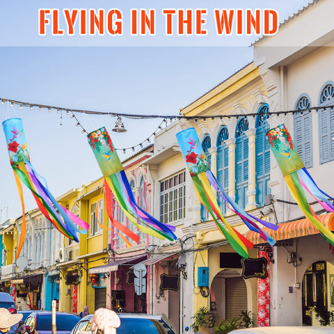 Tatuo hummingbird wind decoration showing fluttering movement in breeze