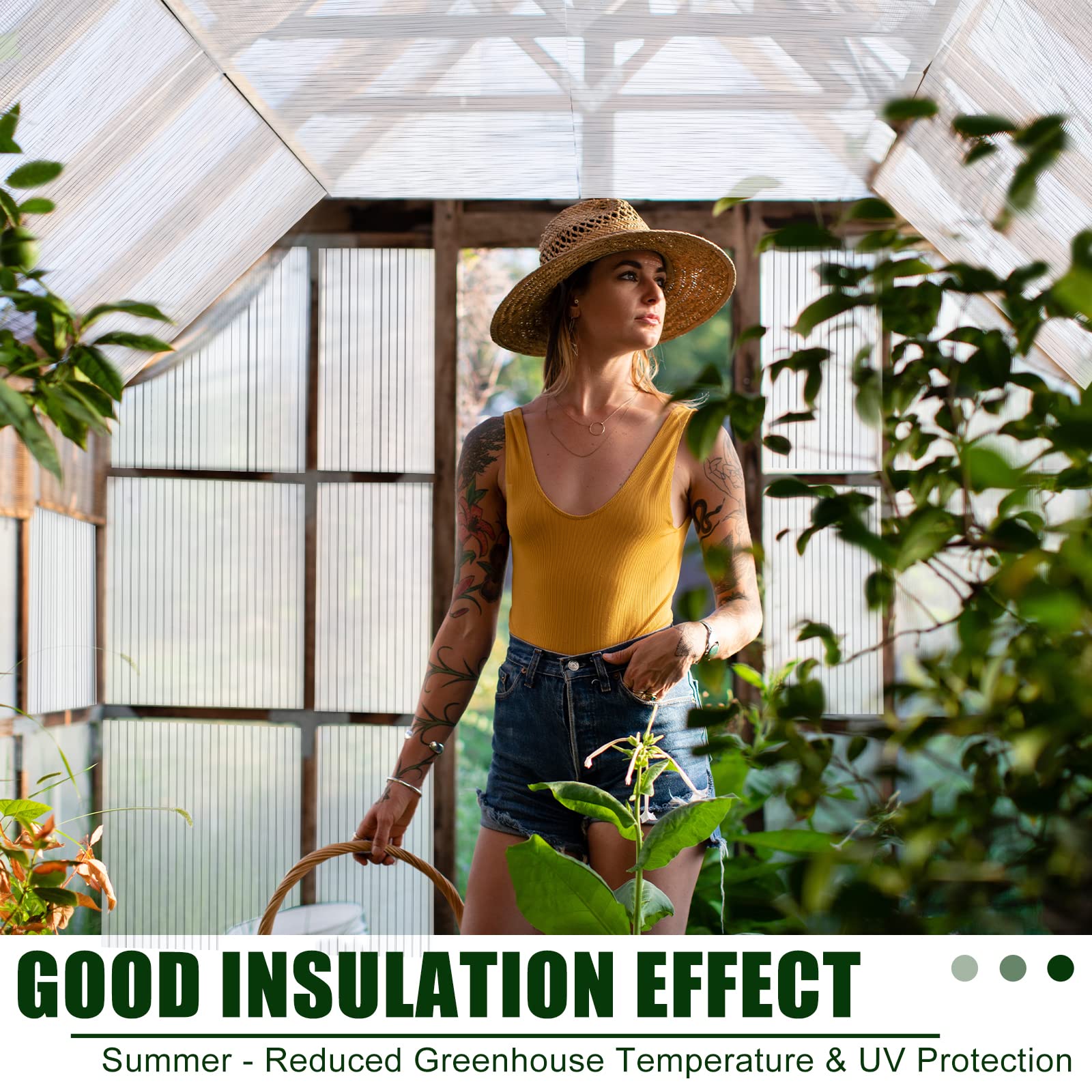 Tatuo lightweight shatterproof panels for arch-shaped roofs.