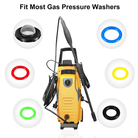 Tatuo O-ring kit contents image shows multiple sizes for pressure washers