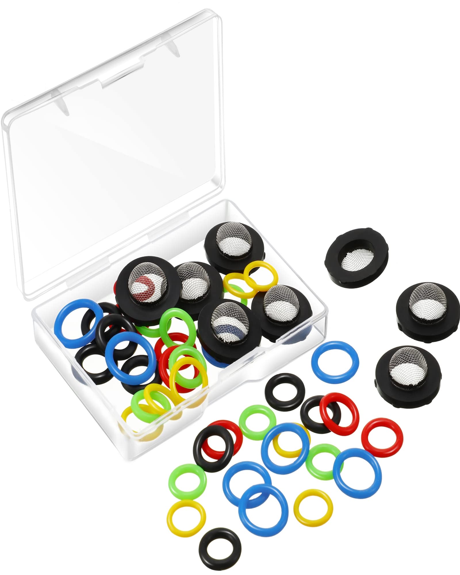 Tatuo O-Ring Power Washer Kit o-rings close-up for multiple fitting options.