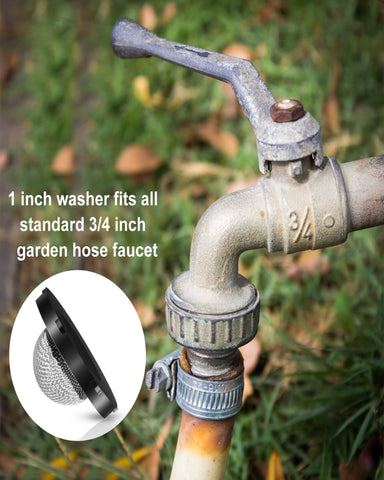 Tatuo O-Ring Power Washer Kit rubber washer with mesh flow restrictor.