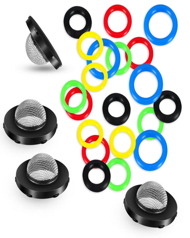 Tatuo O-Ring Power Washer Kit stainless steel washer with filter mesh.