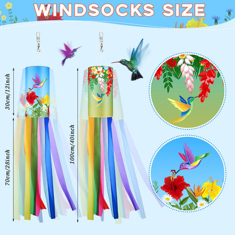 Tatuo windsock with streamers, vivid hues for outdoor display