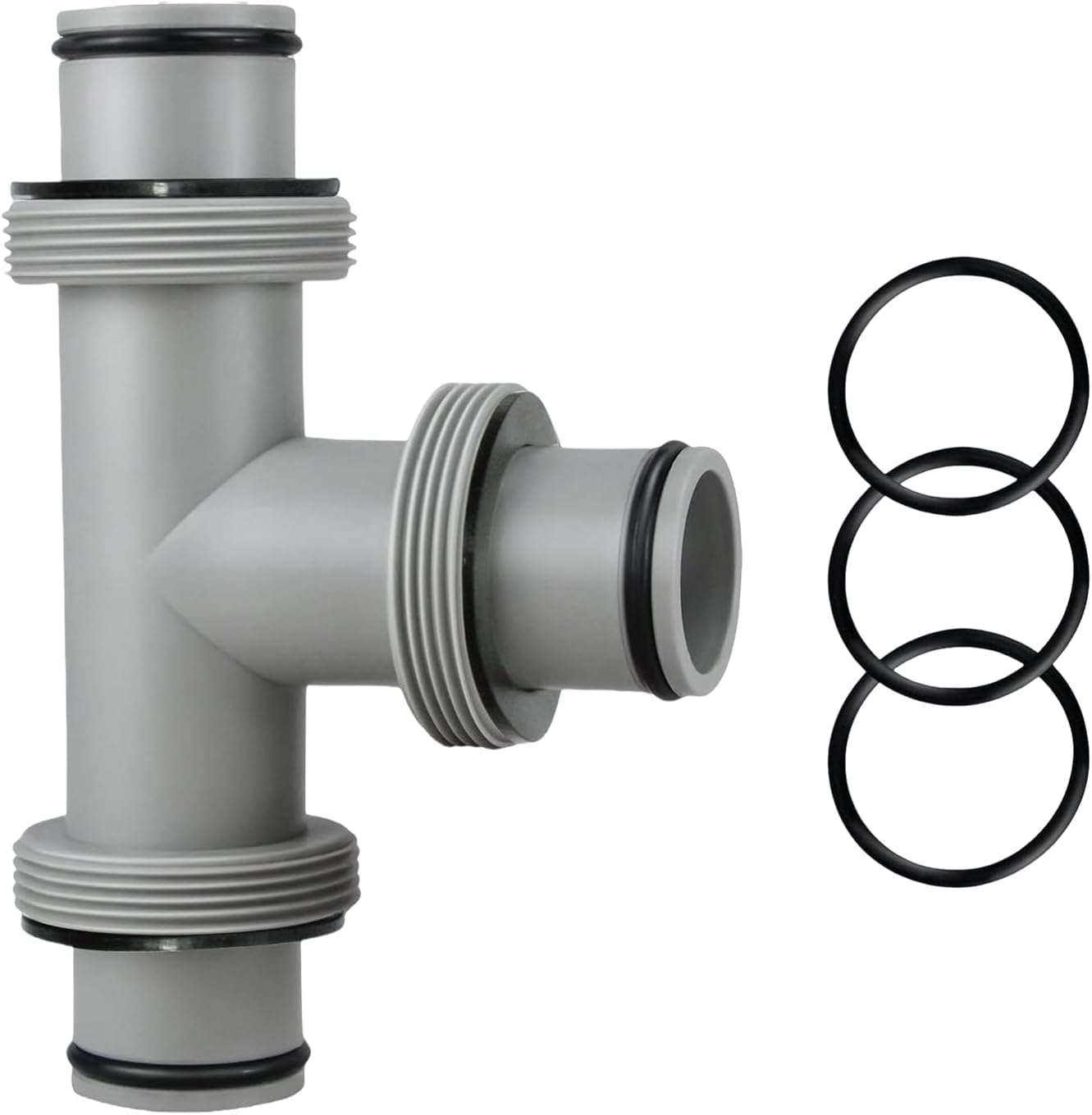 Taudang 1-1-2 inch tee joint hose connector ready for easy installation on 1-5-inch hoses