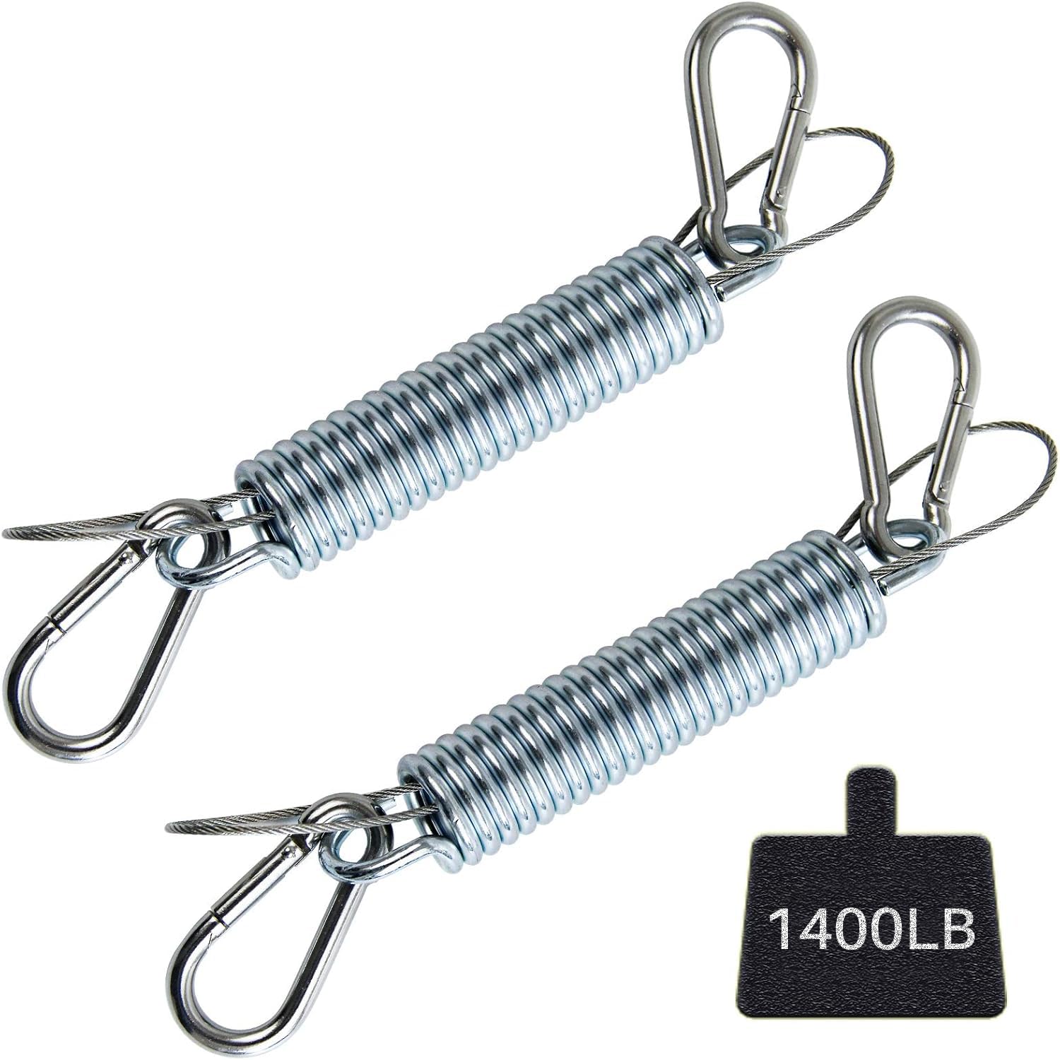 tauuio porch swing springs in heavy-duty setup for outdoor relaxation