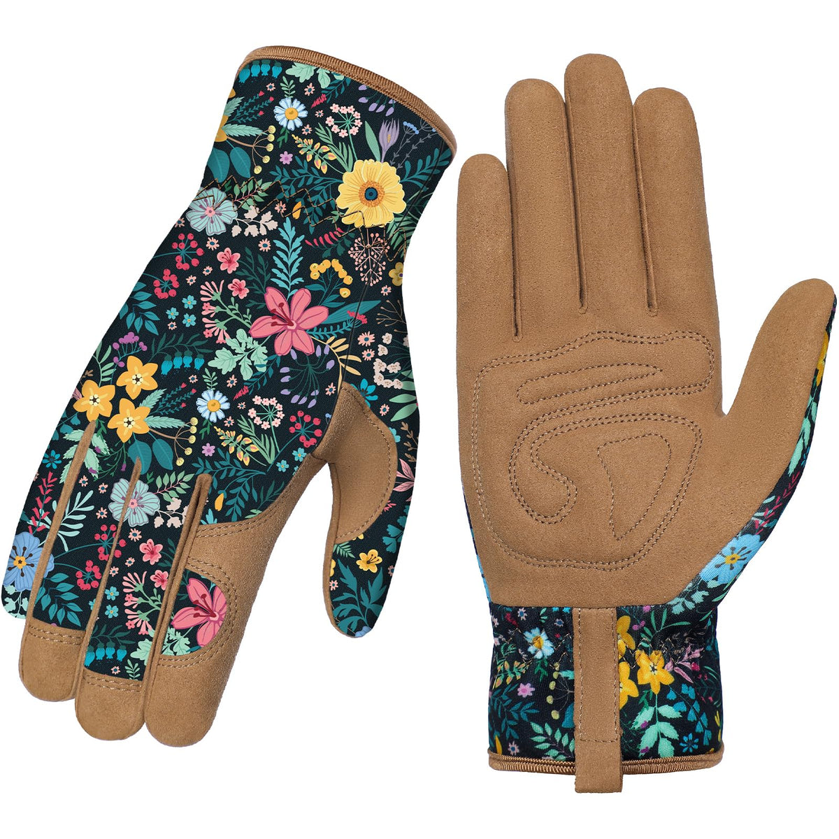 Tavaleu glove with breathable back panel for cooling comfort during gardening tasks.