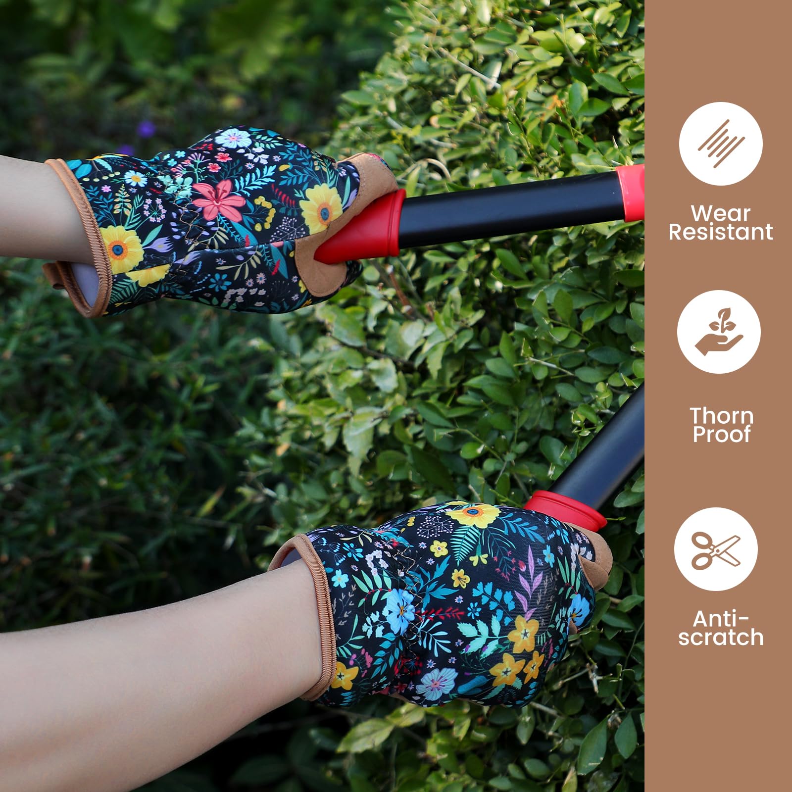 Tavaleu elastic-wrist glove seals out dirt for cleaner work sessions.