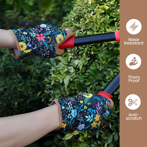 Tavaleu elastic-wrist glove seals out dirt for cleaner work sessions.