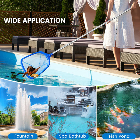 Tavaleu extended length pool net to reach high edges