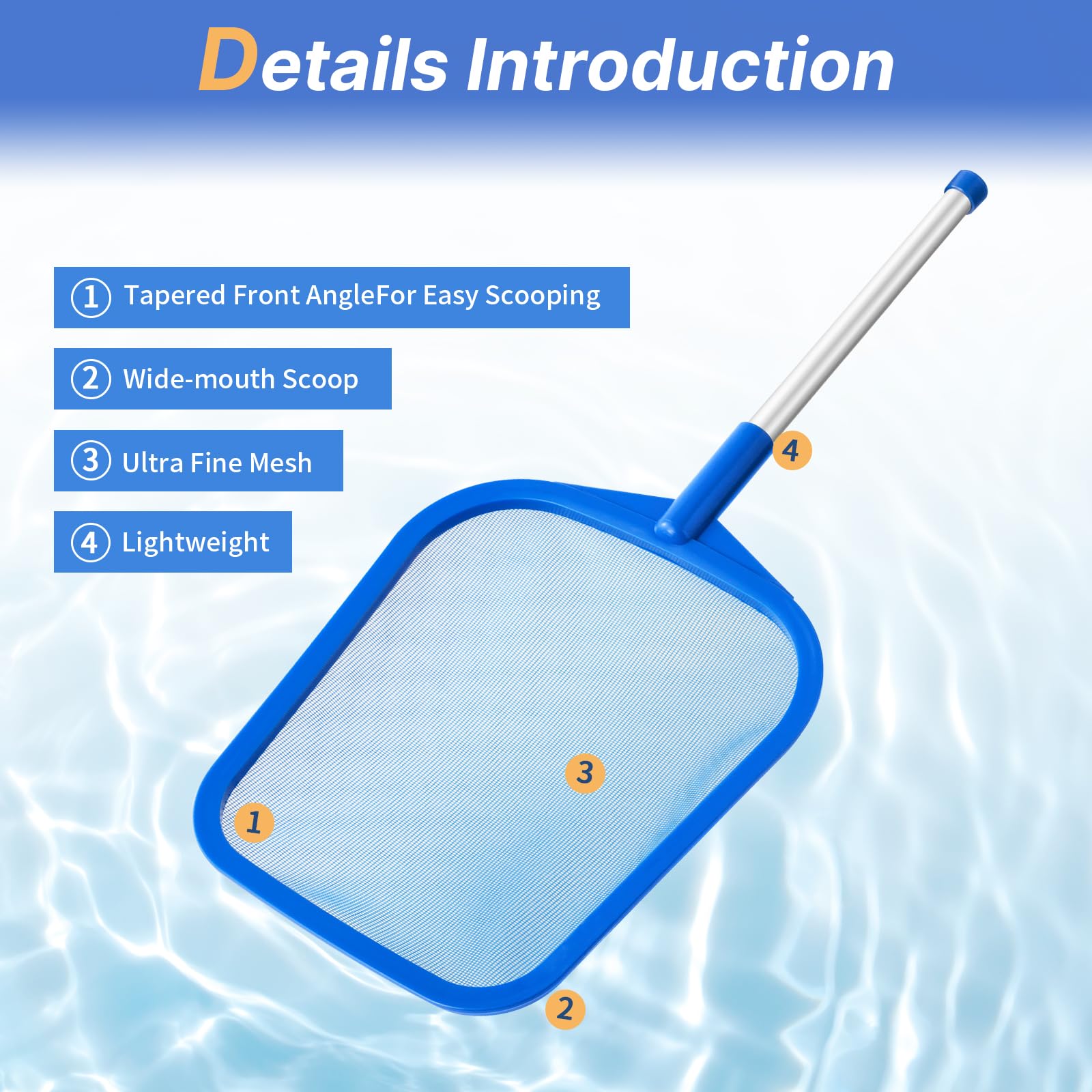 Tavaleu hot tub skimmer with wide front lip traps debris fast