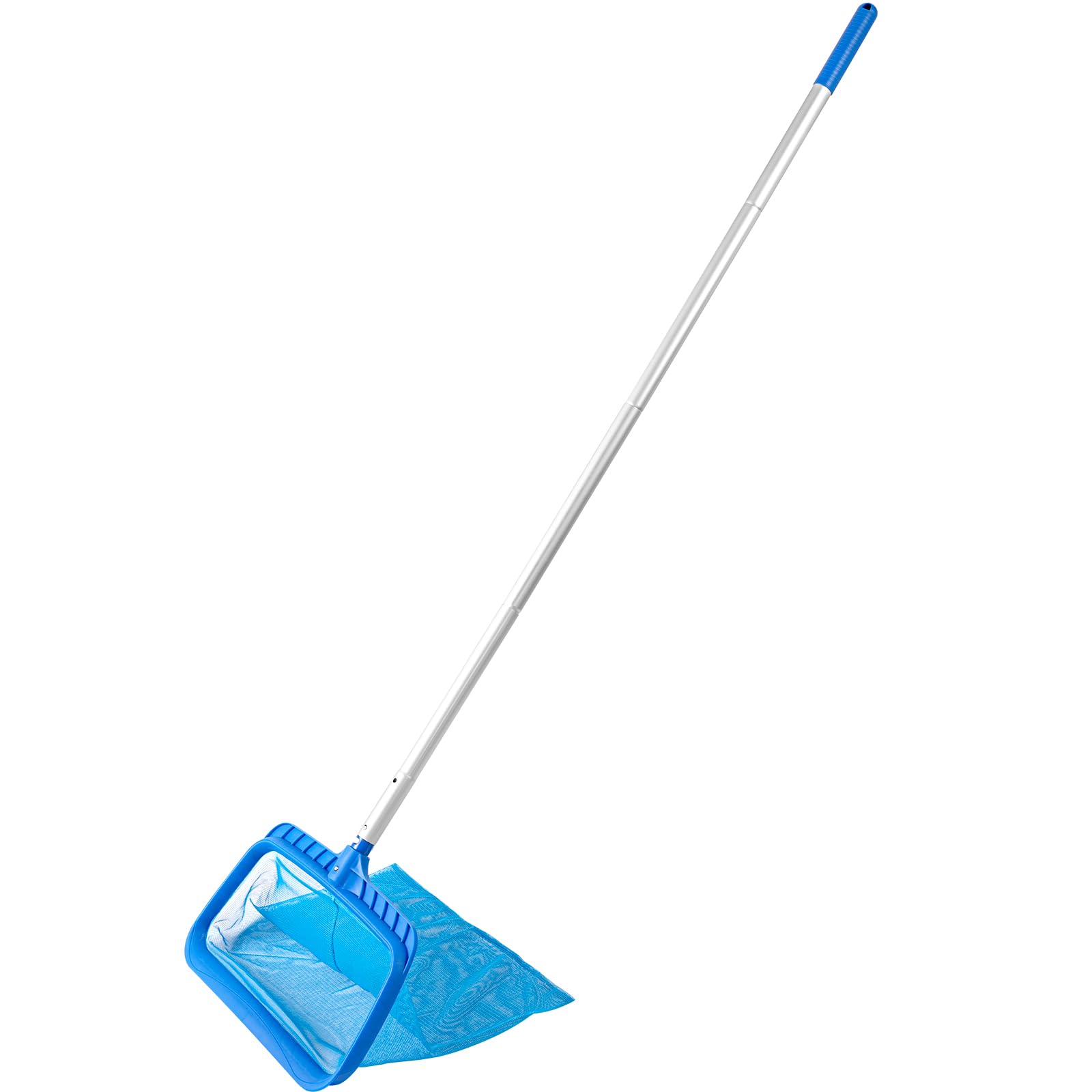 Tavaleu Pool Skimmer with deep-bag opening captures leaves and debris for easy cleanup.