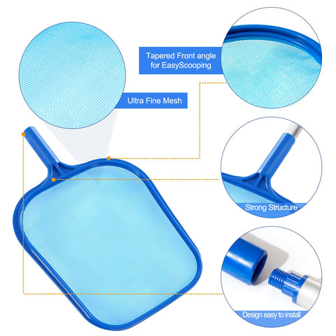 Easy 360-degree connection enables flexible cleaning motion with Tavaleu skimmer.