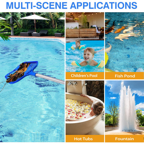Perfect tool for above-ground pools and easy maintenance with Tavaleu skimmer.