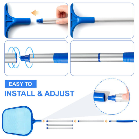 Leaves and floating debris removed quickly from water surface with Tavaleu.