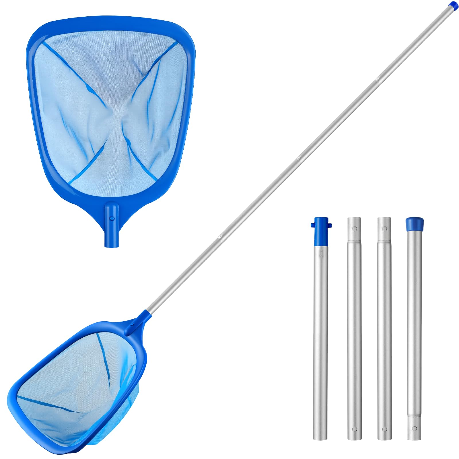 Tavaleu pool skimmer net with deep-leaf pickup for cleaner water