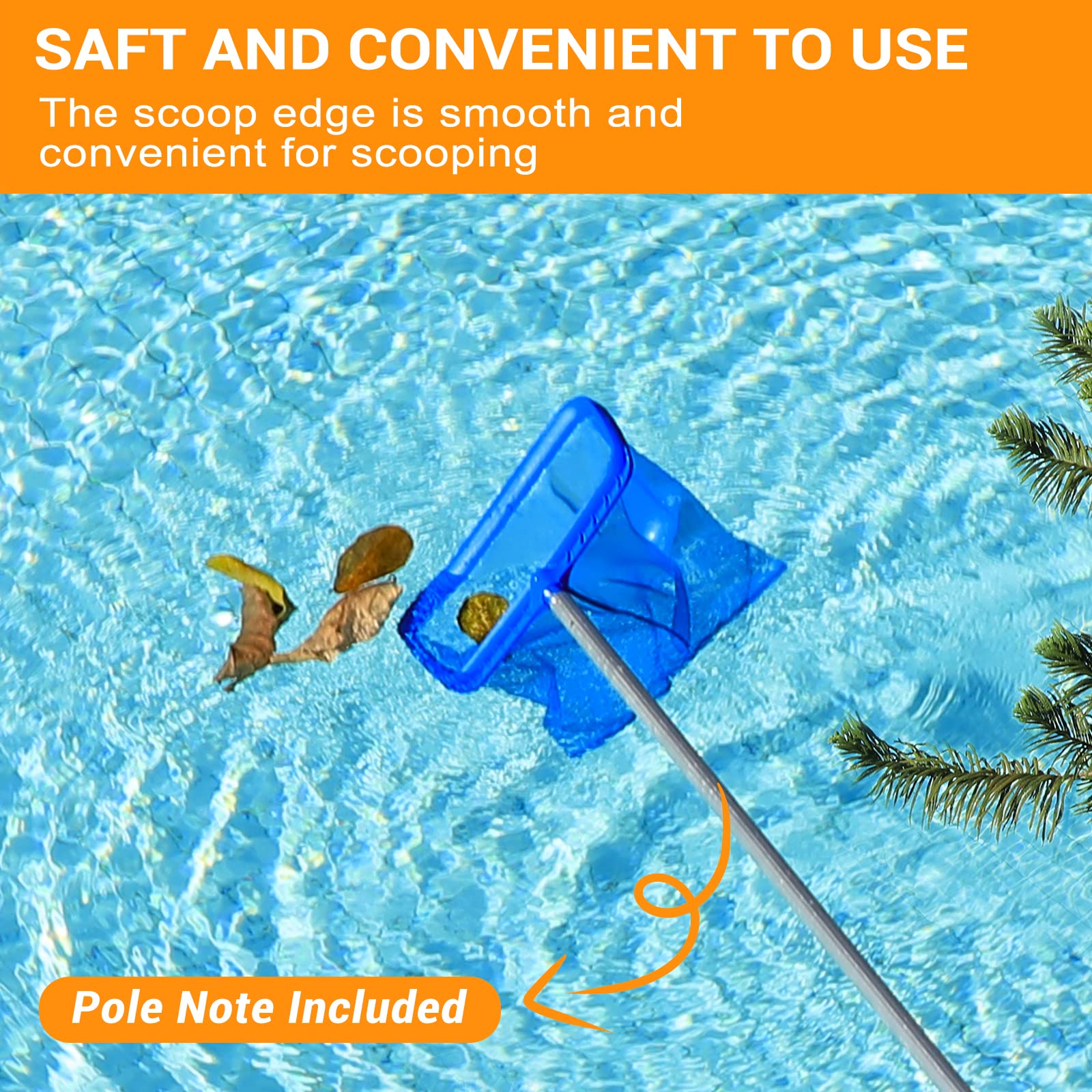 Tavaleu pool skimmer net broad application for pools and ponds.