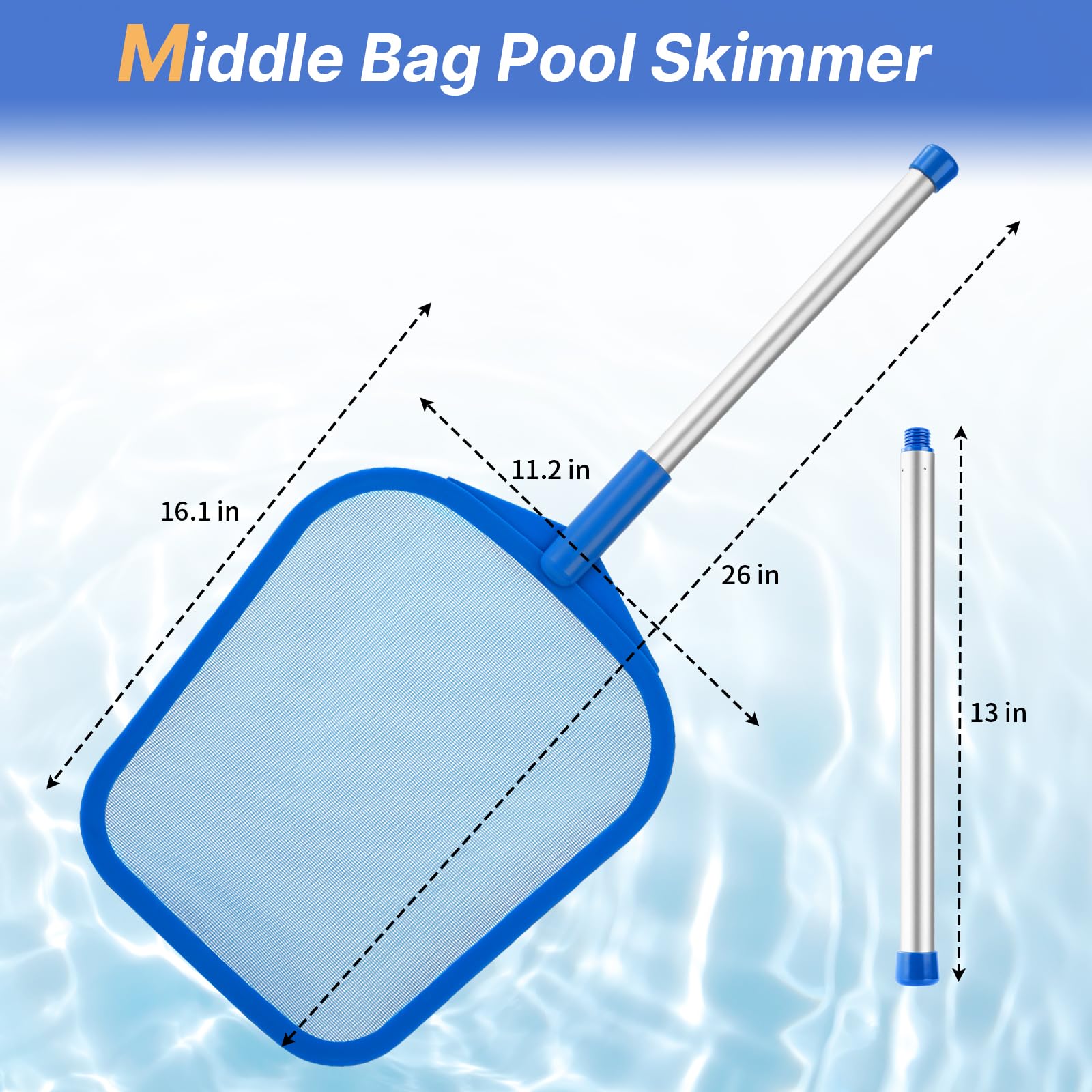 Tavaleu ultra-fine mesh net removes tiny debris from water
