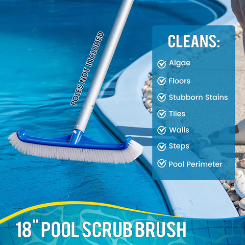 Tavaleu soft nylon bristles gentle on pool liners
