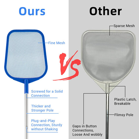 Sturdy lightweight Tavaleu skimmer ideal for quick pool cleaning