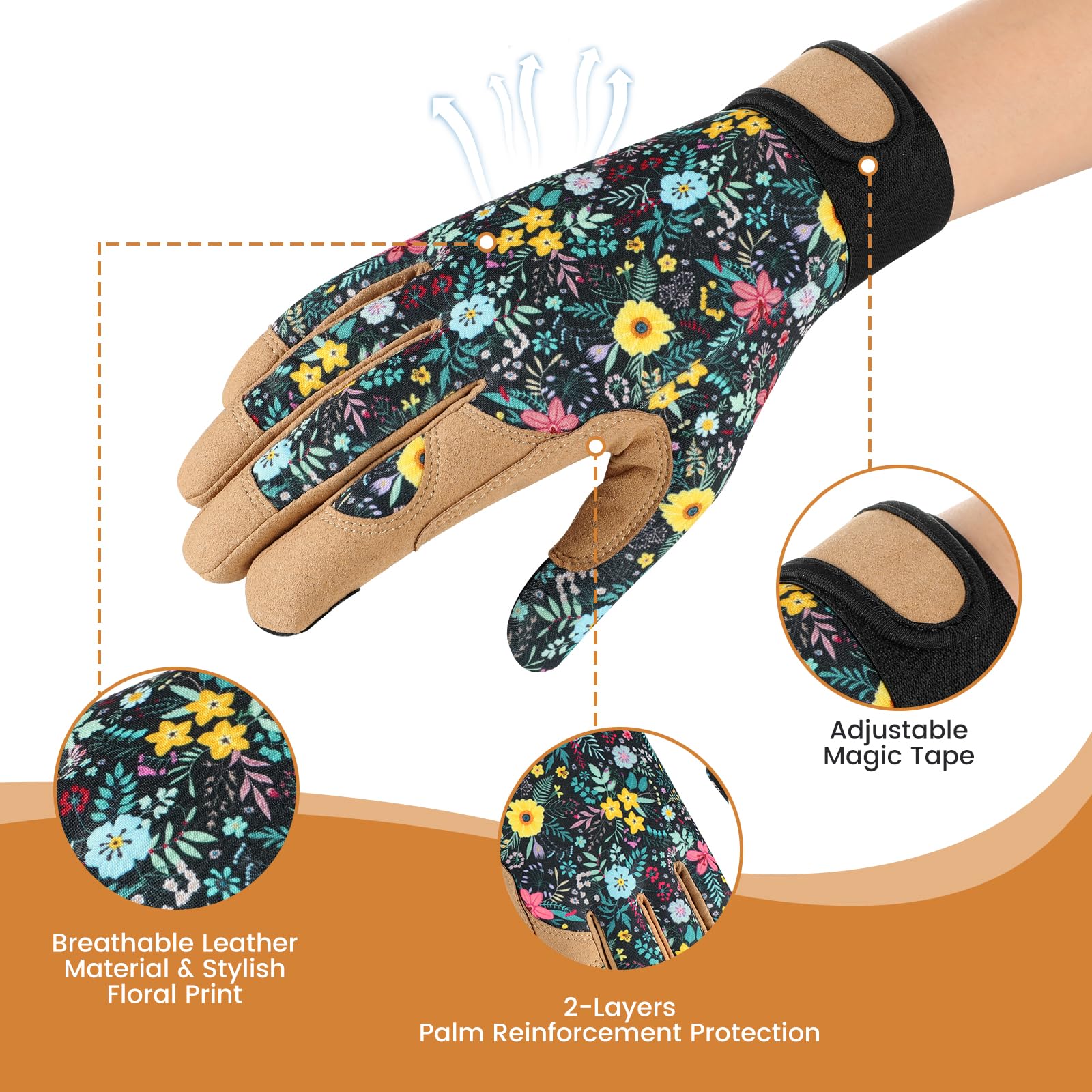 Tavaleu thorn-proof gloves with velvet palm padding for added comfort.