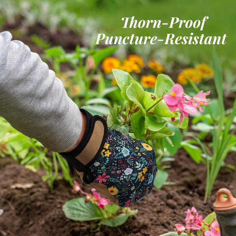 Tavaleu gardening gloves touch-screen friendly thumb and index fingers for easy device use.