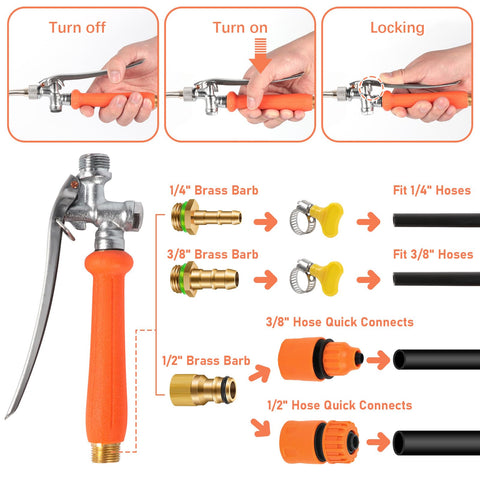 Includes hose clamps and raw tape for reliable, lasting seals.