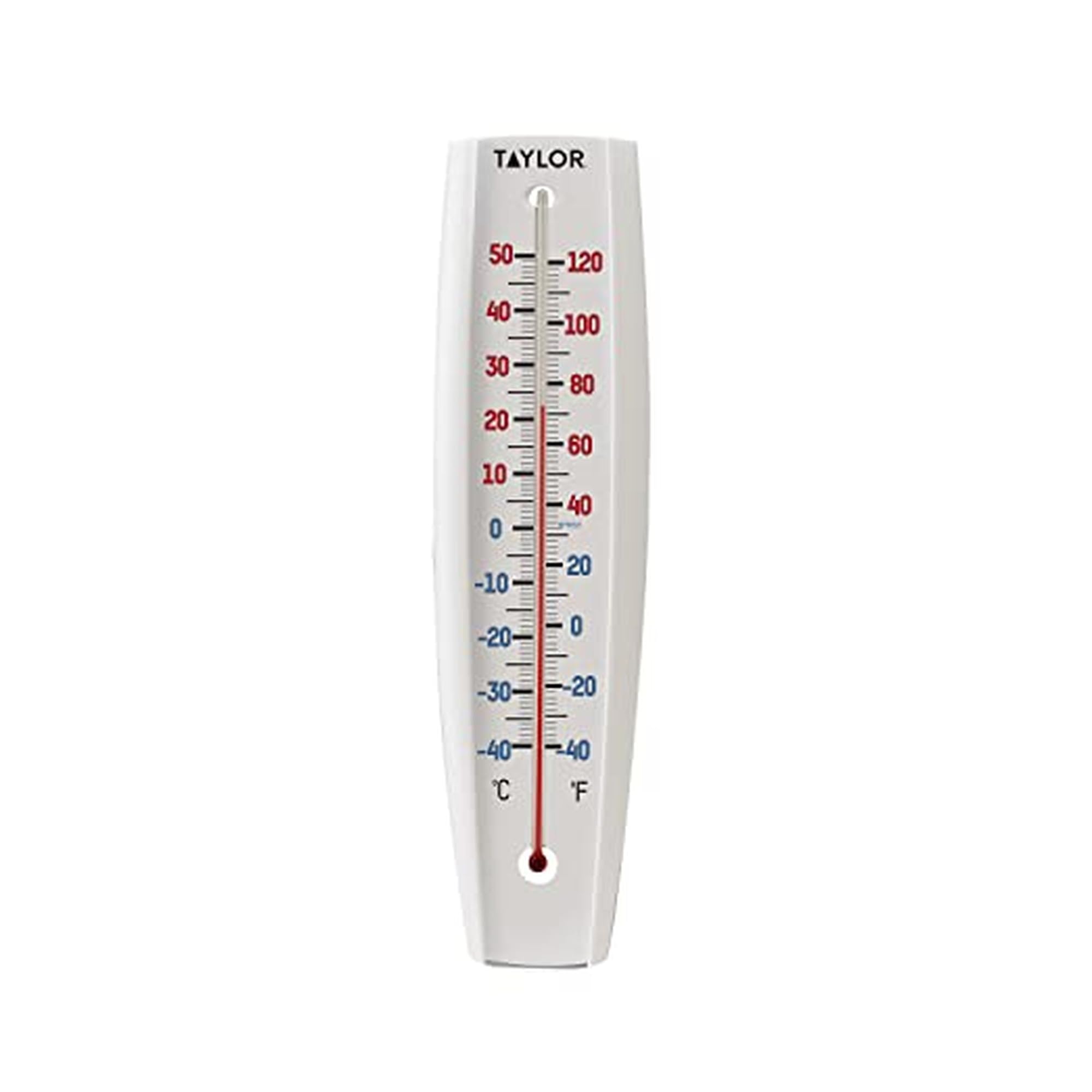Taylor 14-inch jumbo numbers thermometer for easy outdoor reading from a distance.