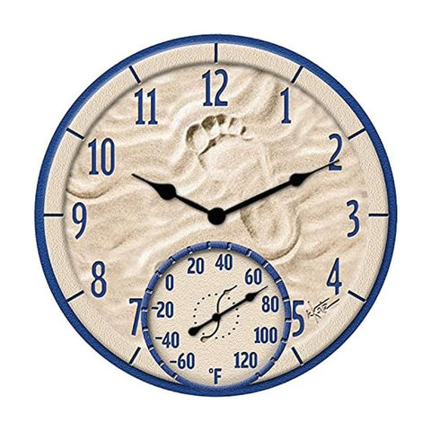 Taylor by the Sea clock face with large numbers for easy outdoor viewing