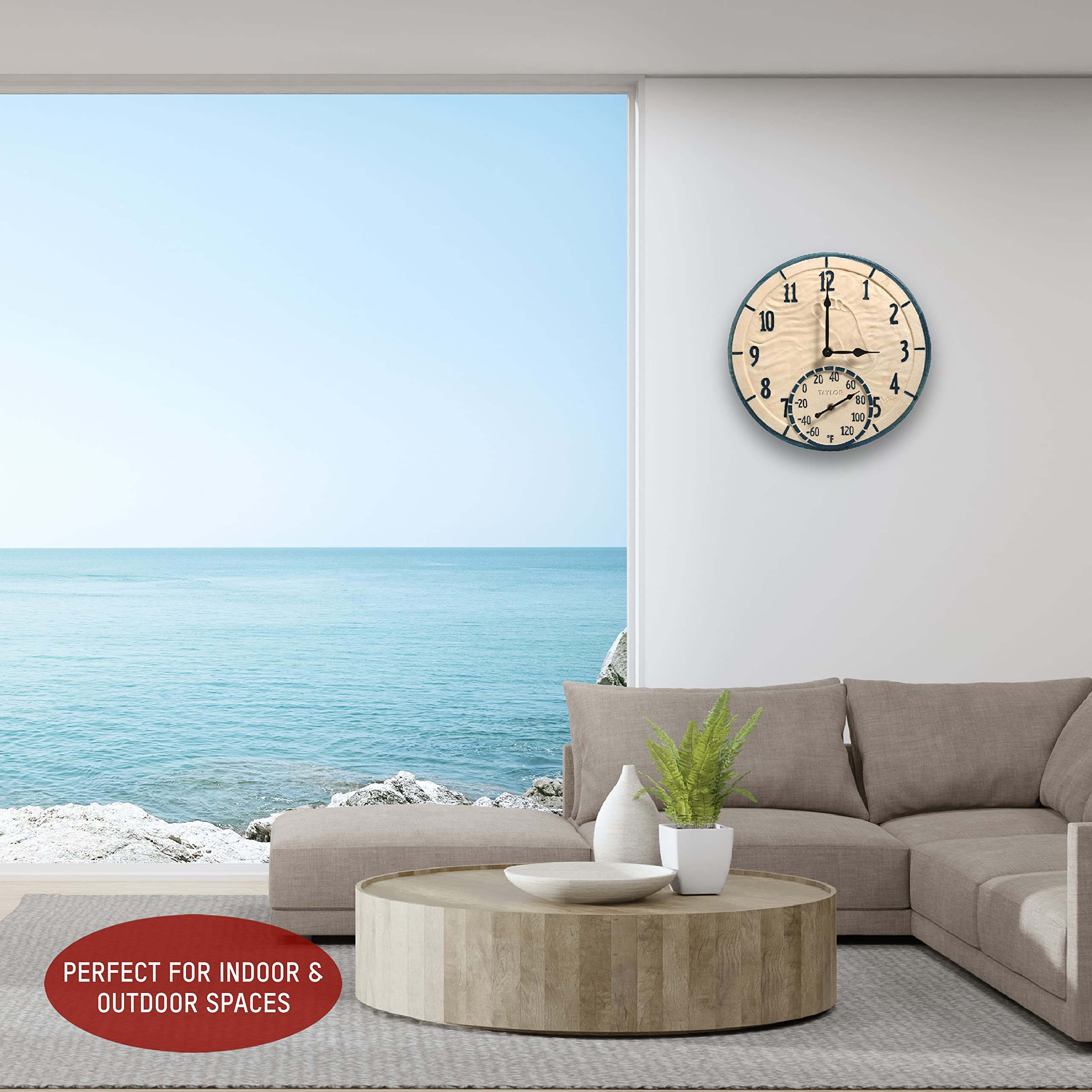 Taylor by the Sea poly resin texture emphasizes durable weather-resistant build