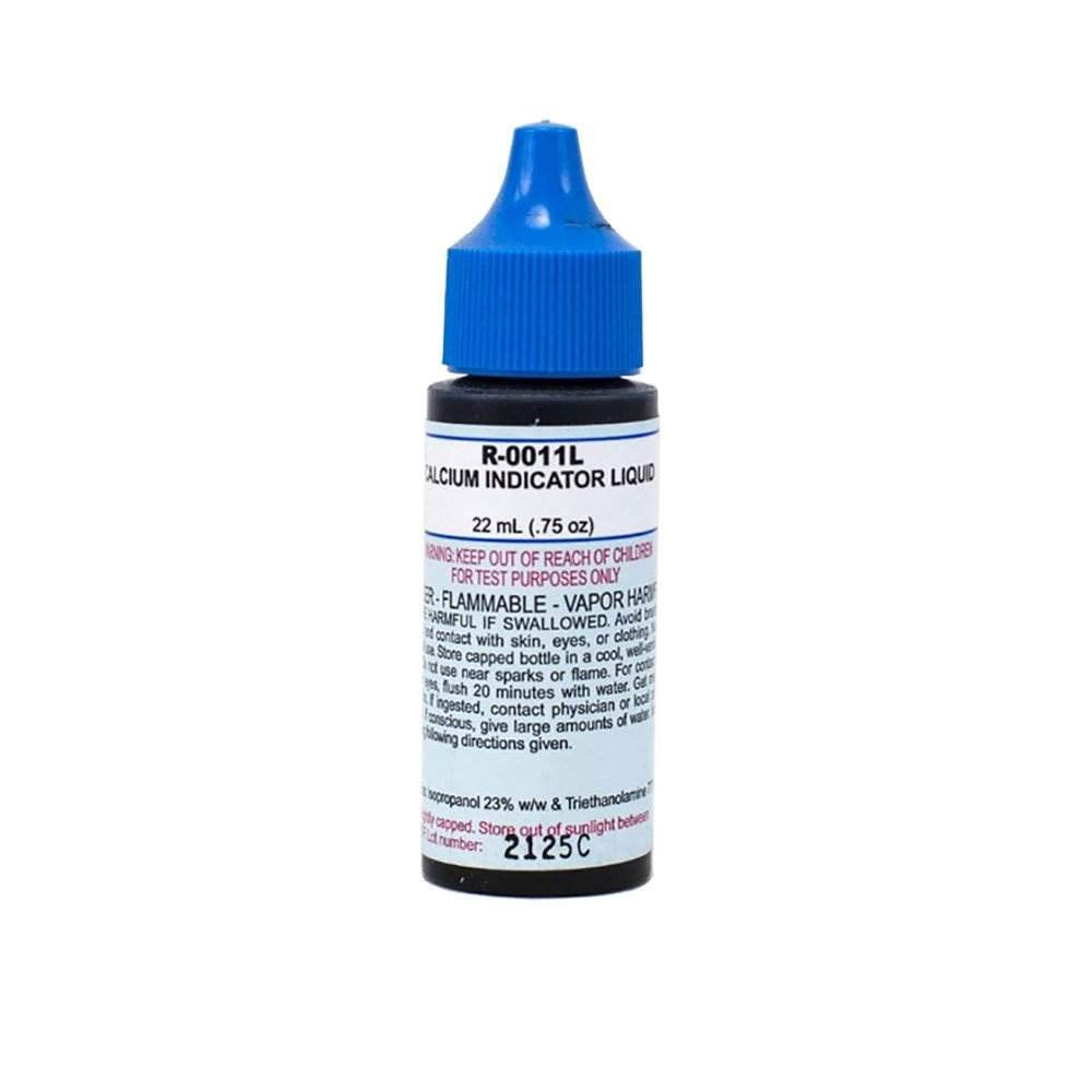 Taylor calcium indicator liquid bottle with clear label for precise pool testing