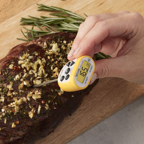 Taylor compact thermometer with 4.5-inch stem ideal for thin foods like fish