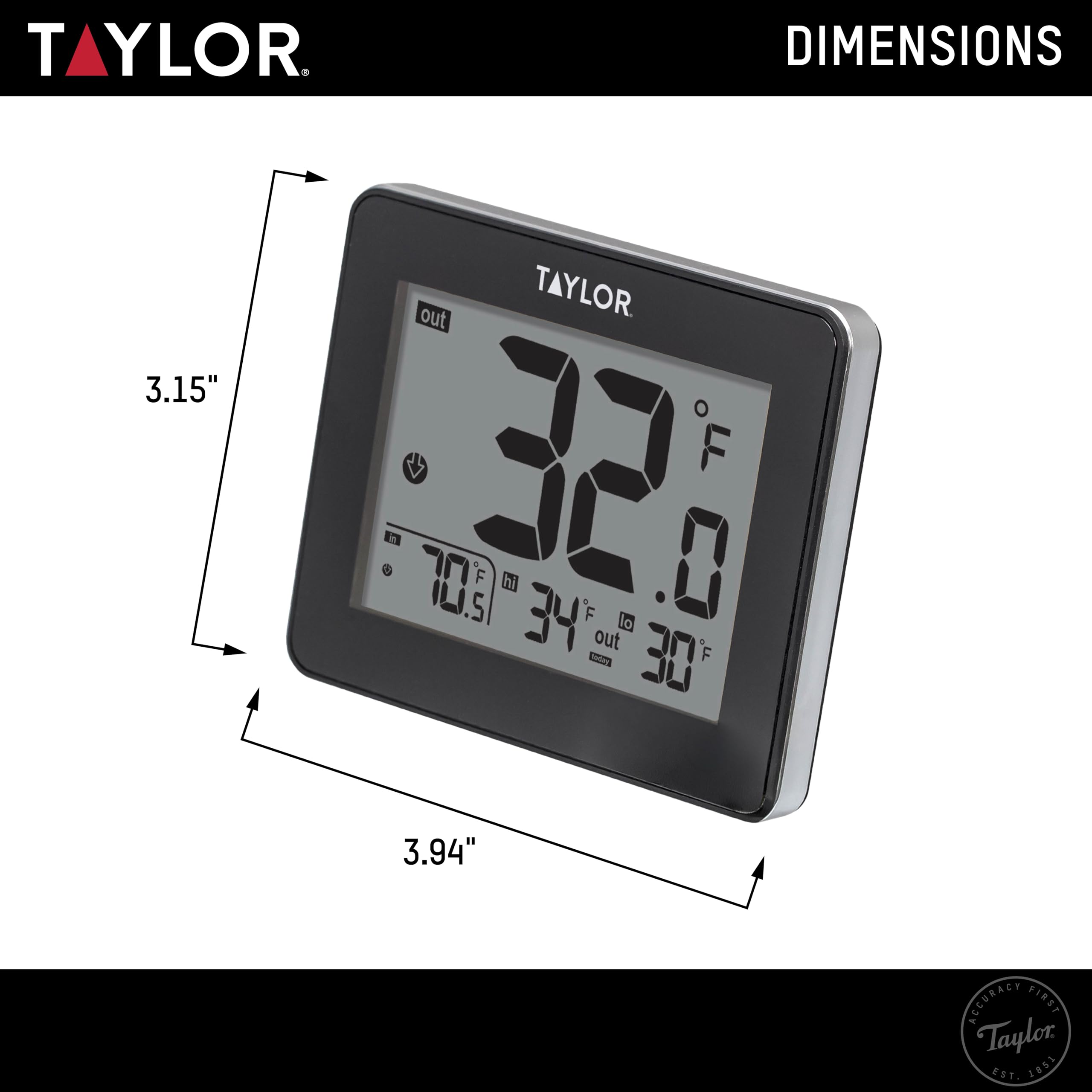 Taylor humidity monitoring helps protect furniture and plants from moisture issues.