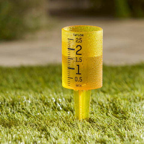 Taylor Jumbo JR easy-to-read measurements improve garden watering decisions