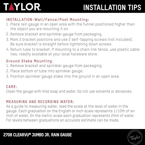 Taylor Jumbo JR mounted on a post for convenient yard placement