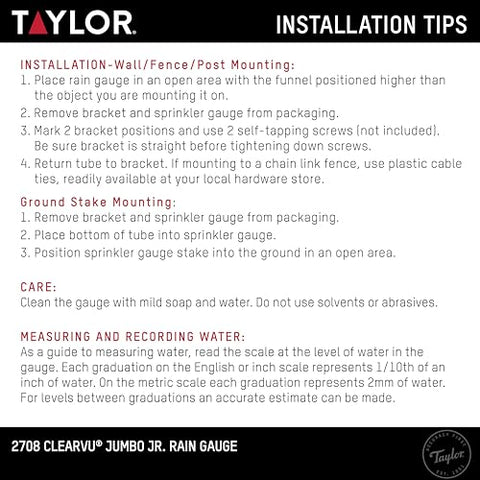 Taylor Jumbo JR mounted on a post for convenient yard placement