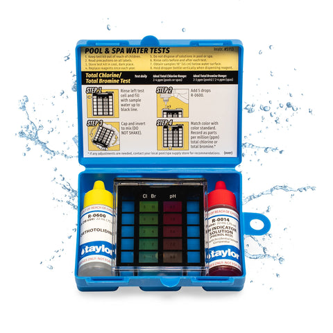 Taylor K-1000 basic case holds all testers for quick pool checks.