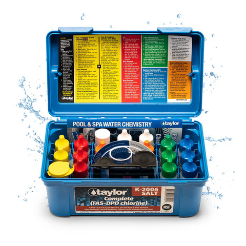 Taylor K-2006-SALT FAS-DPD kit storage case with organized testing components