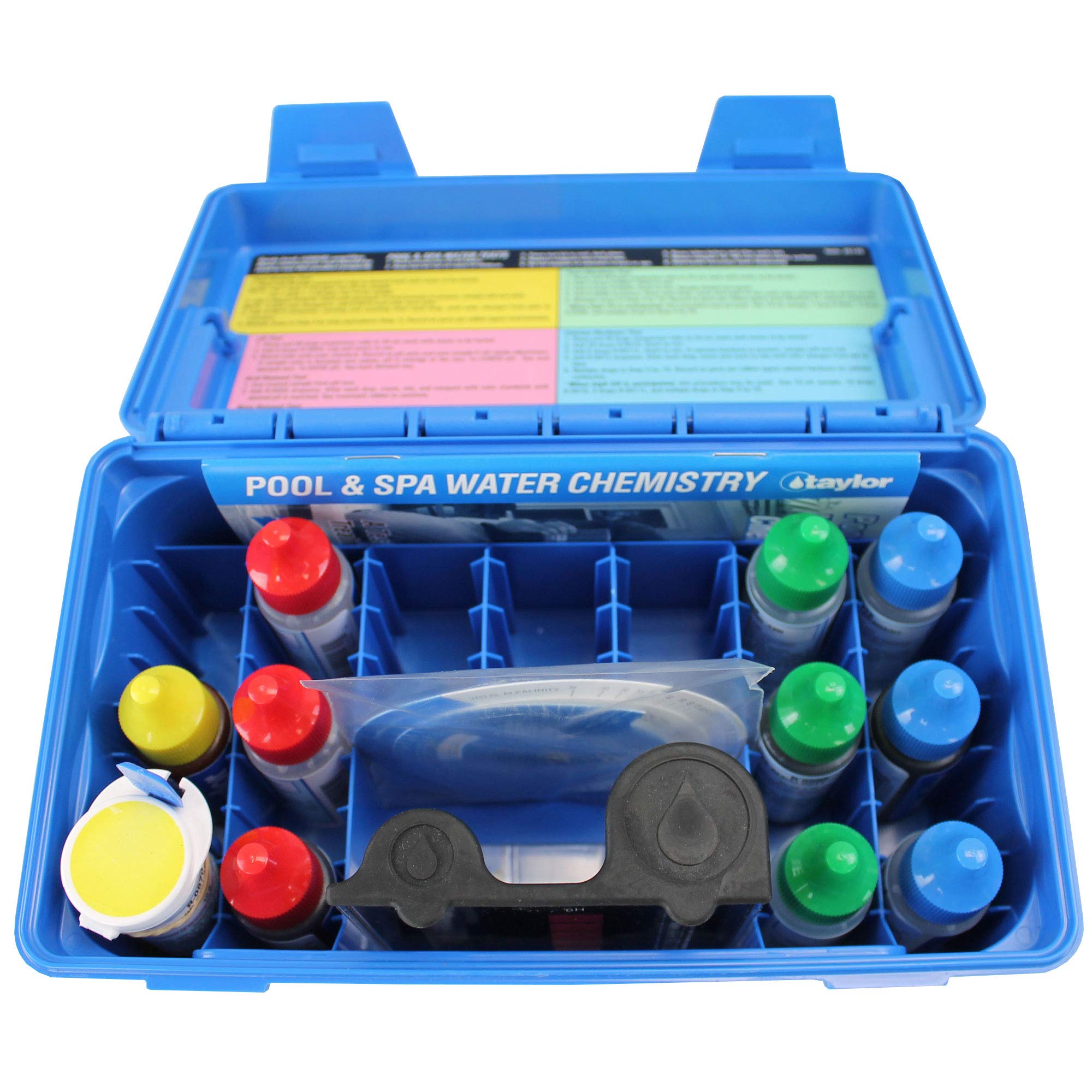 Taylor K-2106 reagent bottles display with 0.75 oz sizes for precise dosing