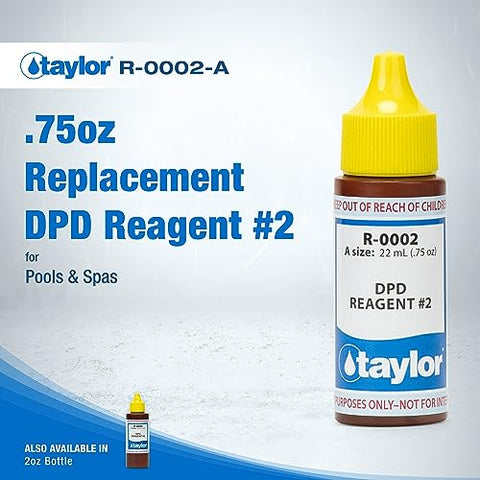 Taylor R-0002-A dropper refill for quick pool test kit replenishment.
