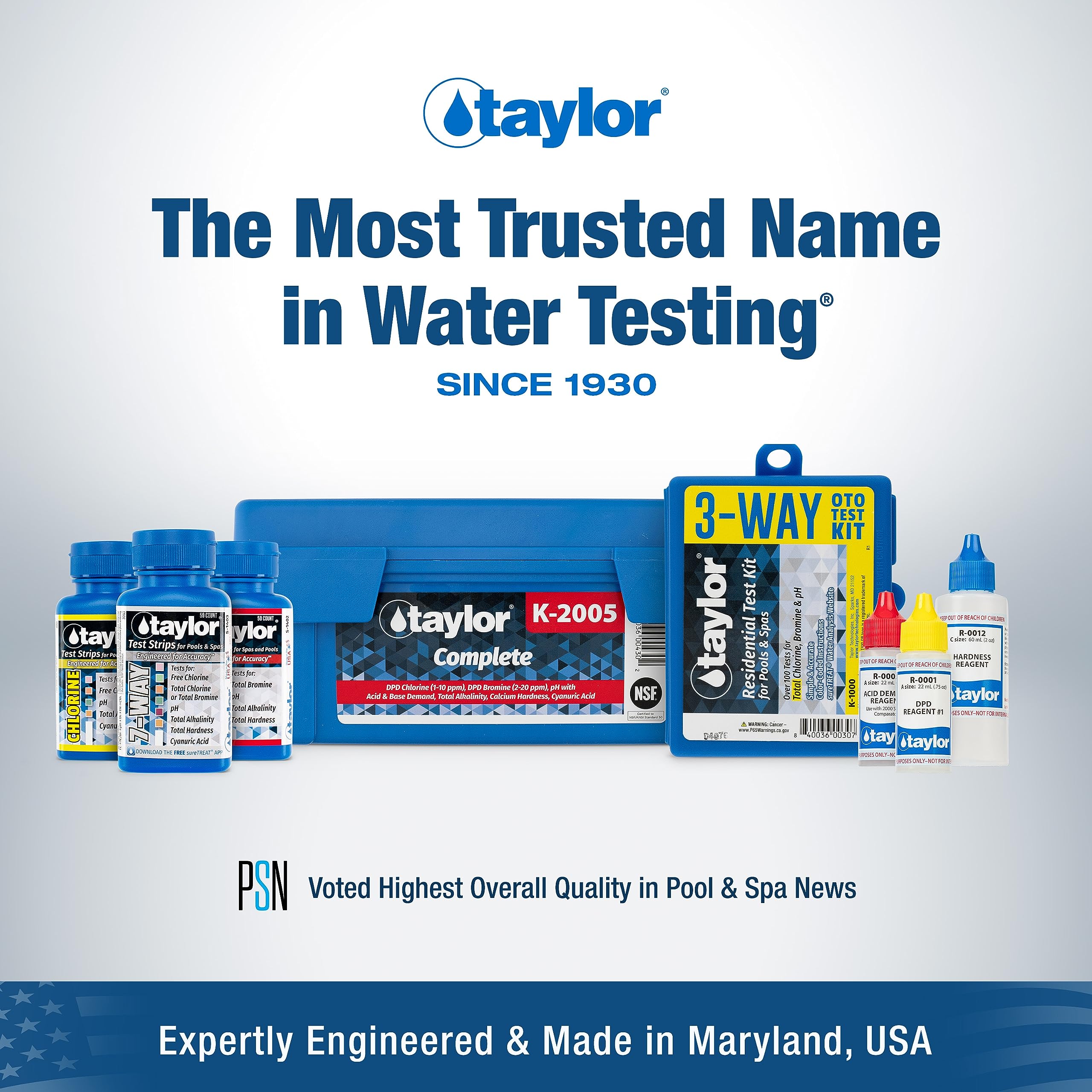 Taylor R-0002-A 0.75 oz bottle suggests long-lasting testing supplies.