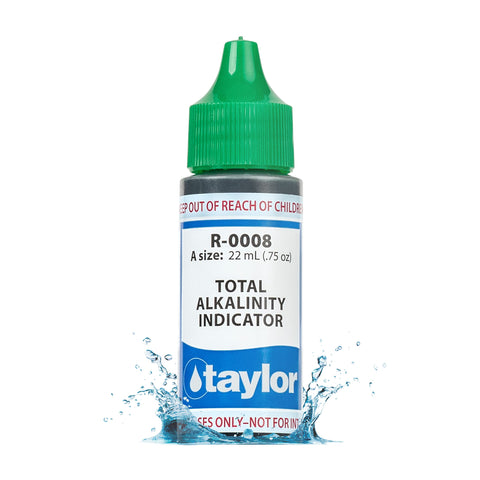 Taylor R-0008 Total Alkalinity Indicator refill bottle for accurate pool testing