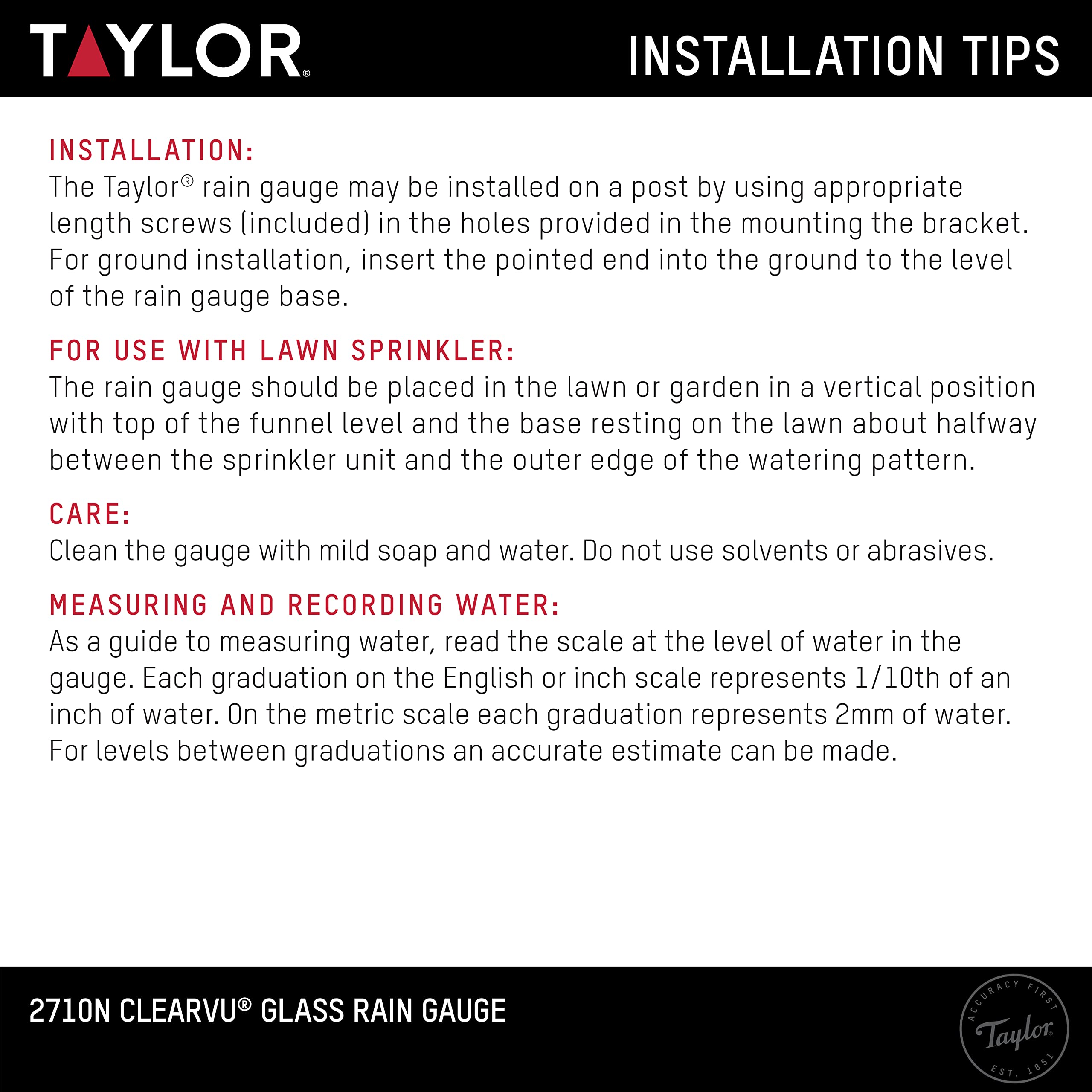 Taylor weather-resistant construction withstands sun, rain, and temperature changes for year-round use.
