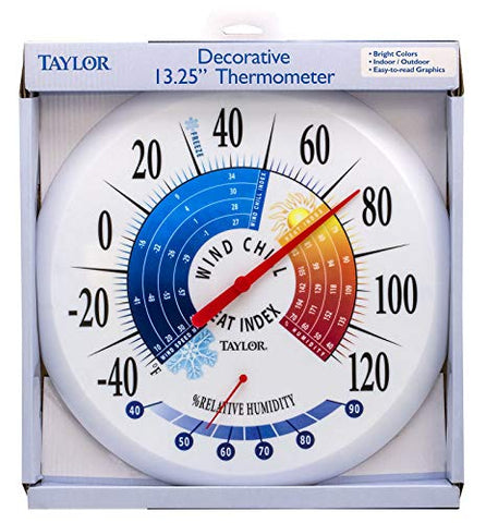 Taylor weather-resistant, shatterproof housing for all-season placement.
