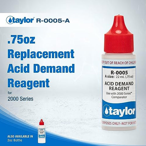 Taylor acid demand reagent bottle 0.75-ounce for water testing