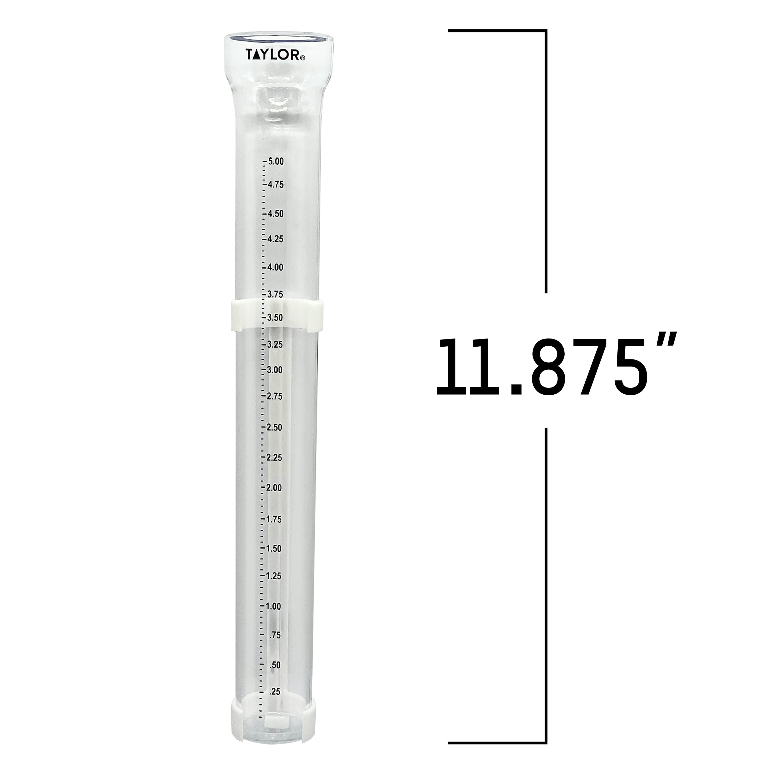 Taylor ClearVu 5-inch capacity ideal for garden rainfall planning