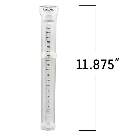 Taylor ClearVu 5-inch capacity ideal for garden rainfall planning