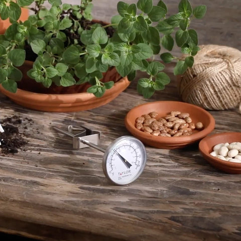 Taylor stainless steel construction image emphasizes longevity for everyday garden use.